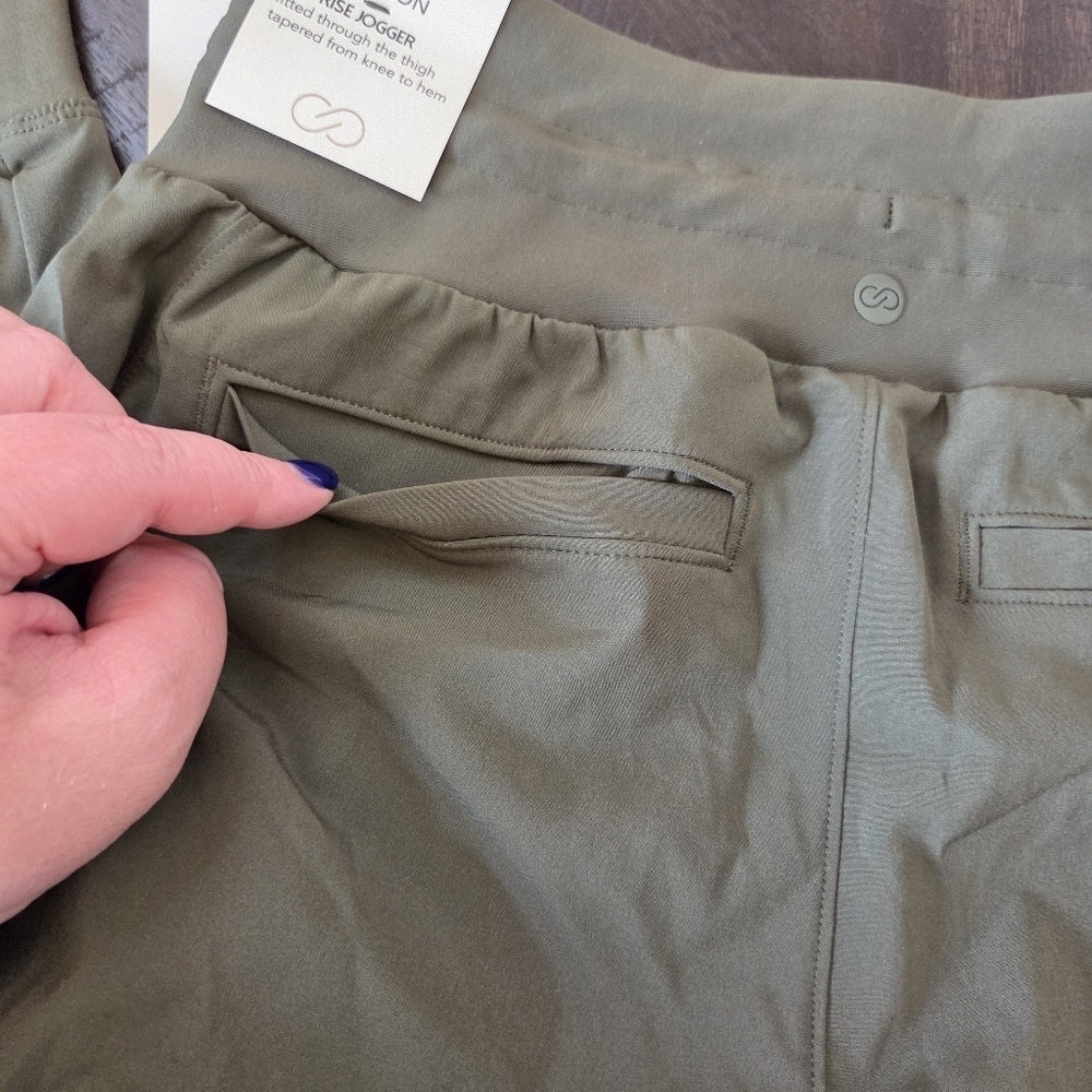 CALIA Women’s TrueLight Cargo Joggers Deep Green XS WAX12189FFS New Mid Rise - Picture 10 of 14